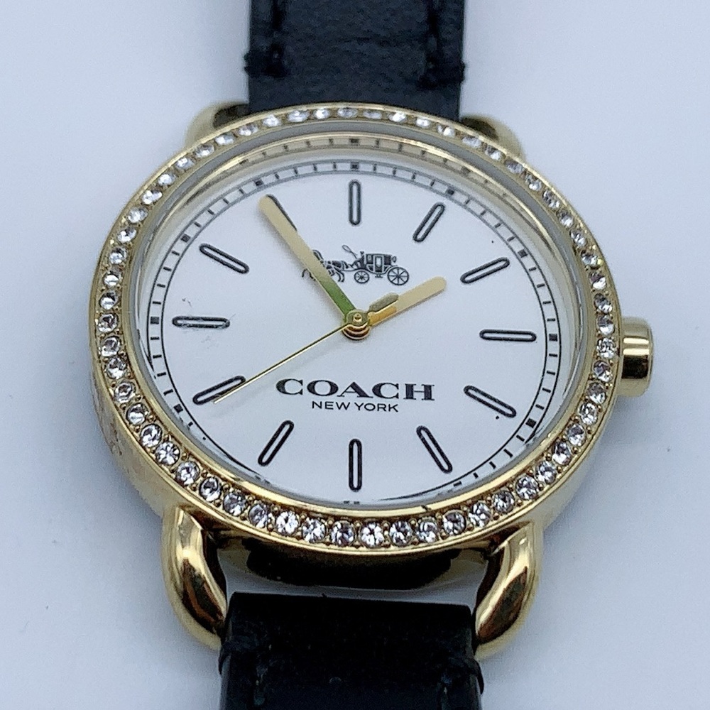 Coach Gold and Black Crystal-Accented Watch - Picture 4 of 13
